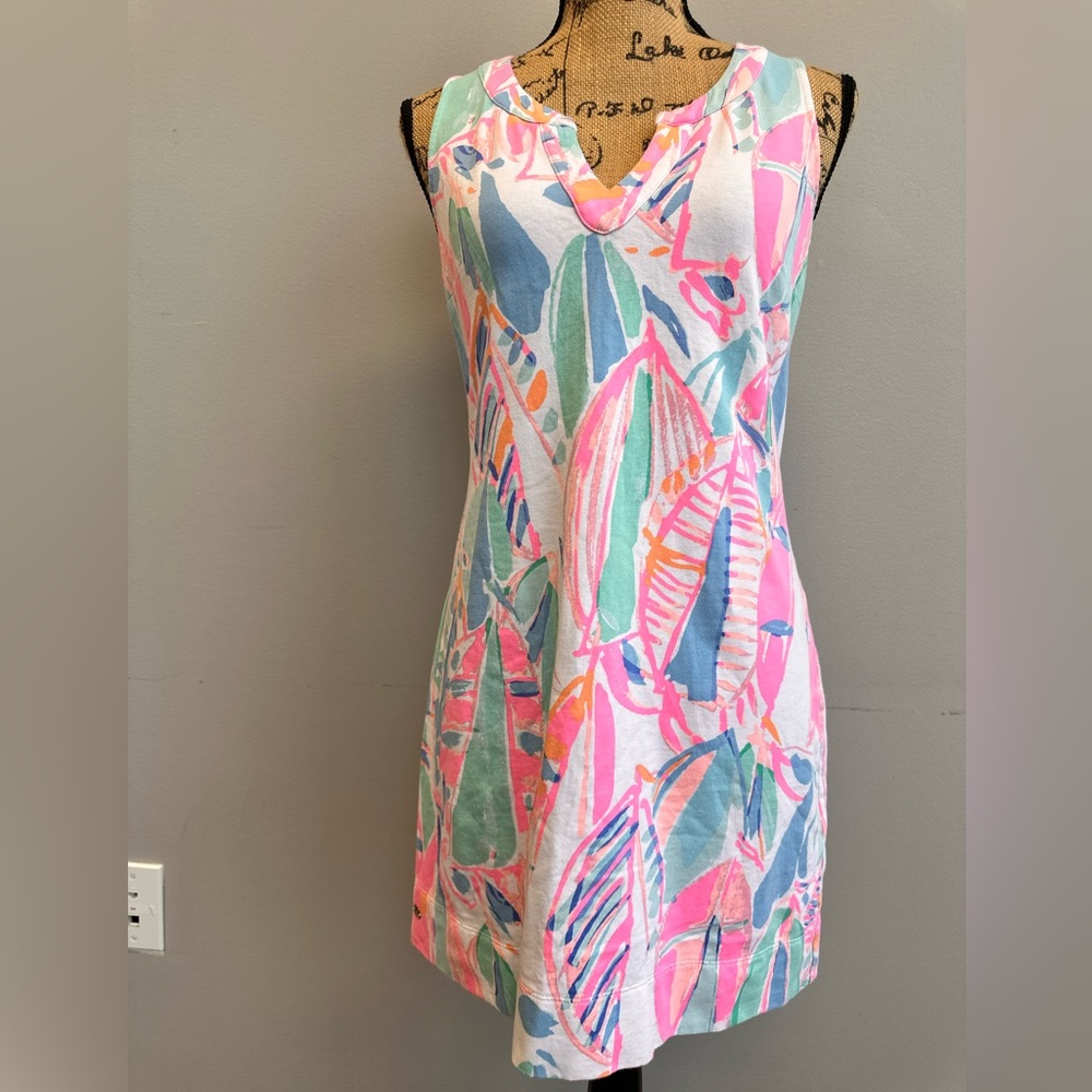 Lilly Pulitzer Estrada Out to Sea Flat French Terry Shift Dress